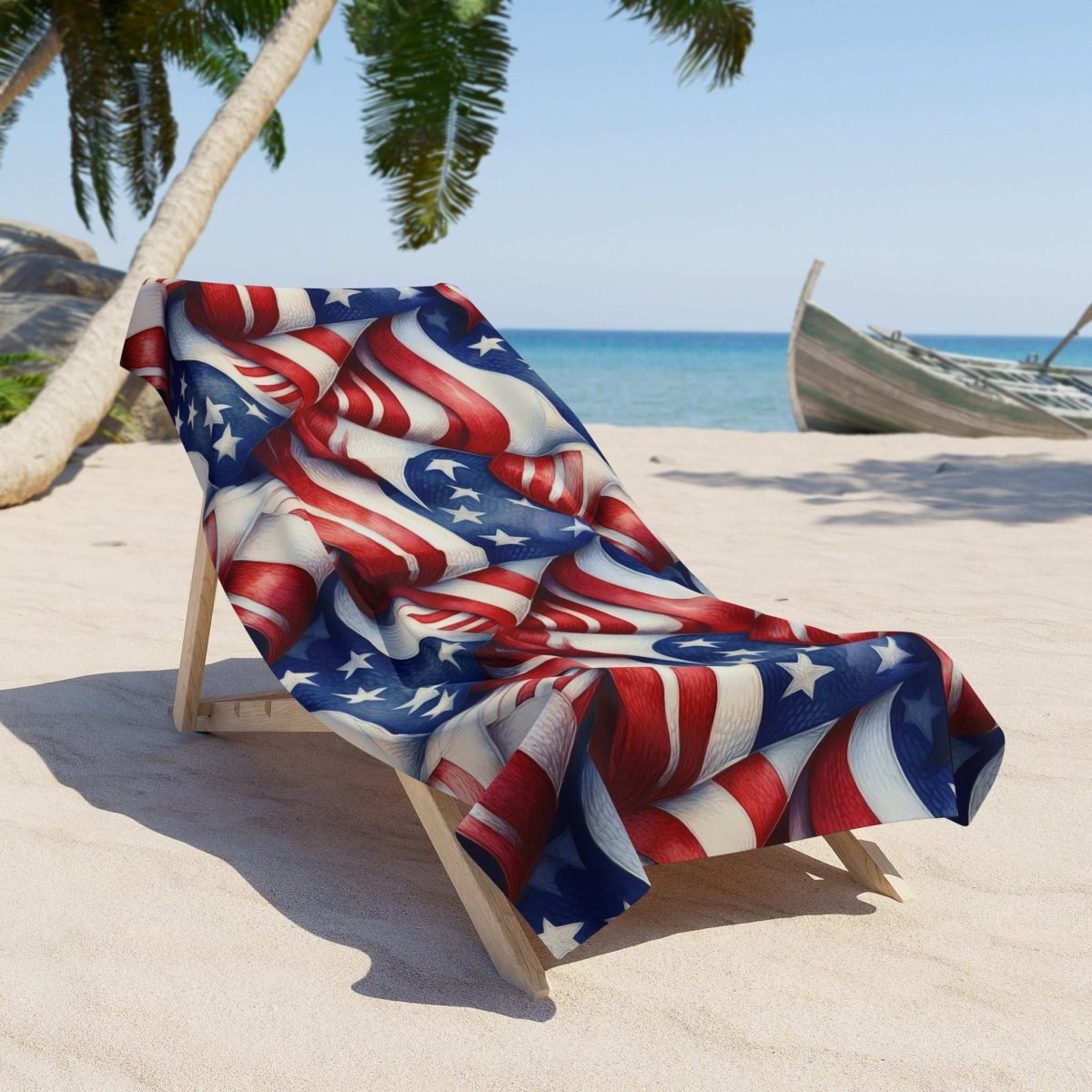 USA Flag Patten | Americana Beach Towel πΊπΈποΈ